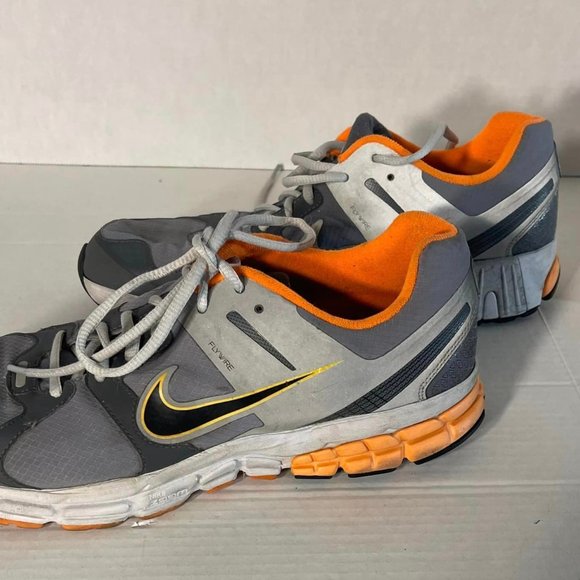 Men's NIKE sz 12 FLYWIRE H2O repel Structure 15~ Greyish-Orange -- - Picture 9 of 9